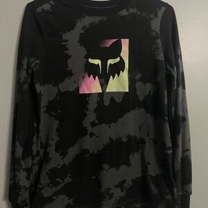 Fox Racing Black Tie-Dye long sleeve with Graphic